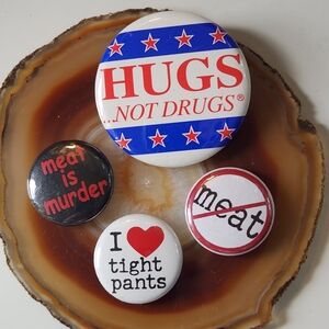 Retro Button Pin Bundle